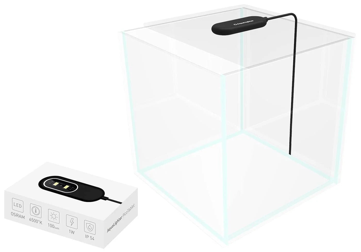 Fish Tank Light Clip on Aquarium Light Aquarium Light for Plants LED Flexible Lamp for Freshwater Nano Aquarium Light Picosoft Black 3 Gallon