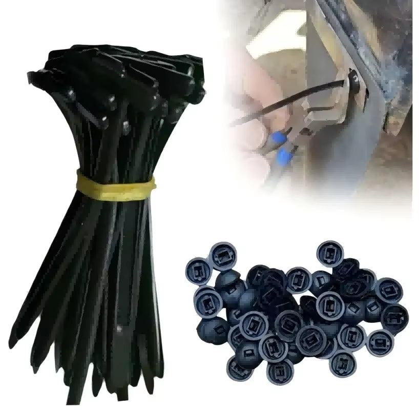 New Heavy Duty Nylon Cable Ties Universal Self Locking Zip Ties for Car Repair Daily Use Office Organization Cable Marker