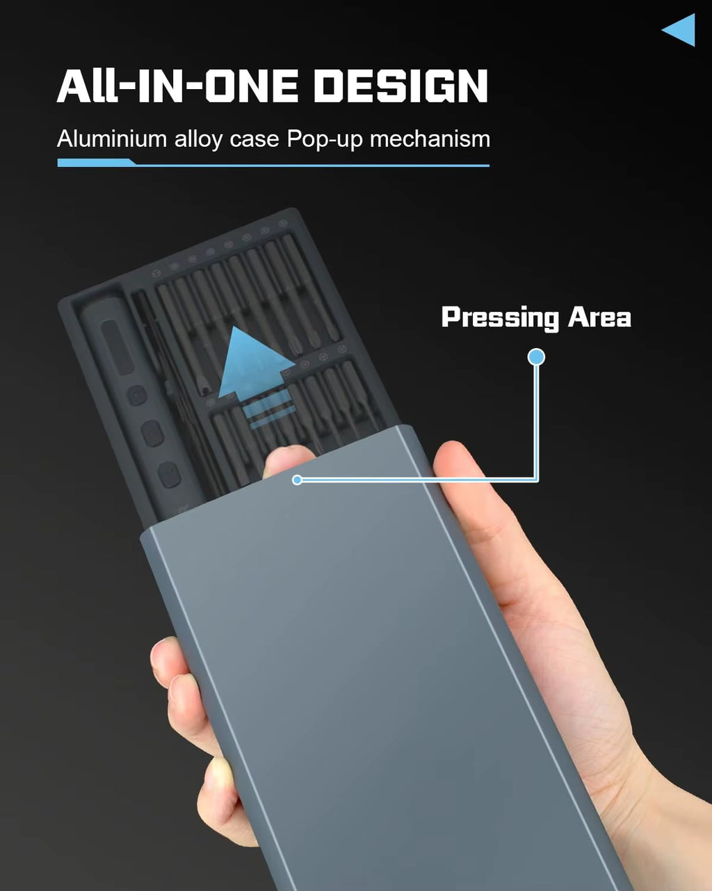 68-In-1 Precision Electric Screwdriver Set with 64 Magnetic Bits 5 Torque Adjustable Mini Power Tool for Iphone Watch Camera PC