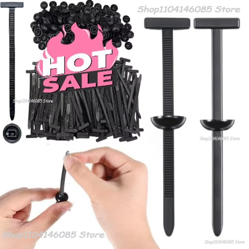 New Heavy Duty Nylon Cable Ties Universal Self Locking Zip Ties for Car Repair Daily Use Office Organization Cable Marker