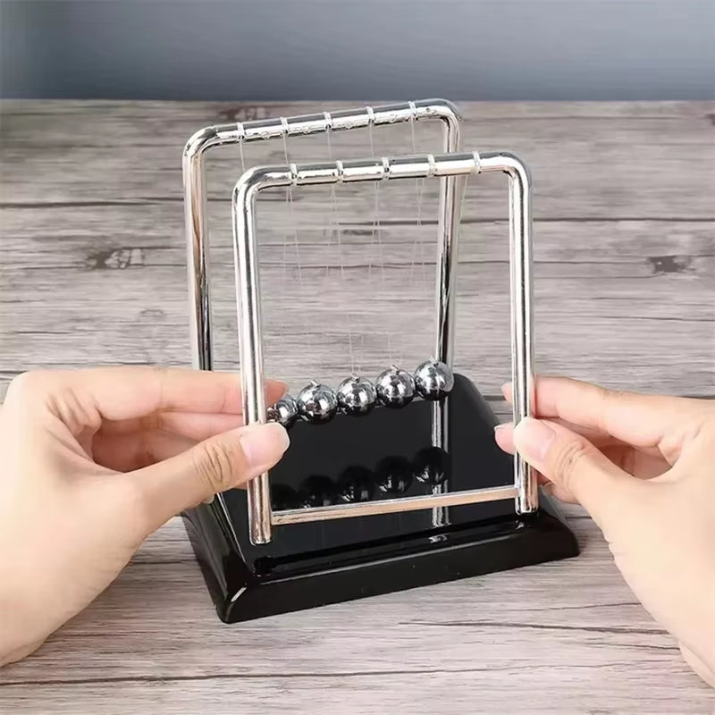 Newton'S Cradle Balance Steel Ball Desk Toy Gift Gravity Pendulum Teaching Supplies Physics Science Metal Home Office Decoration
